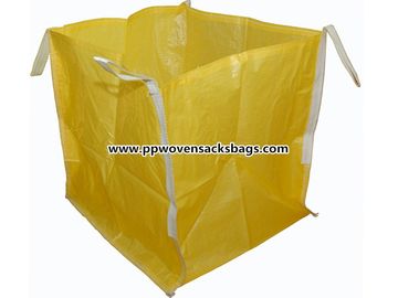 中国 黄色い PP は鉱石/耐久の編まれたポリプロピレン FIBC 大きいジャンボ袋のための袋を囲みます サプライヤー